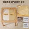 Banco nórdico de madeira rattan, banco quadrado empilhável para uso doméstico, banco de jantar de espera para restaurante, mesa de jantar simples, cadeira alta