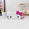 Gatito Lindo Juego de Vajilla Portátil para Niños 410 Acero Inoxidable Tenedor, Cuchara y Palillos Dibujo Animado Sanrio Lindo Estudiante