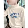 Y2102# camisa básica de veludo para homens, mulheres e crianças outono e inverno nova camiseta infantil de gola alta parcial manga longa camiseta interna grossa com forro de fleece