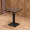 Mesa de negociación engrosada, habitación de hotel en alquiler, restaurante de comida rápida, juego de mesa y sillas para té de burbujas y bocadillos, cafetería, mesa cuadrada pequeña de color pizarra