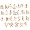 Acessórios de Joias com Gotejamento de Óleo em Liga Metálica 26 Pingentes de Letras Minúsculas do Alfabeto Inglês Pulseira DIY Chaveiro Pingente Decorativo