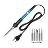 Ferro de Solda Elétrico Transfronteiriço com Aquecimento Interno, Temperatura Constante, Temperatura Ajustável, Caneta de Solda Elétrica 60W Conjunto de Soldagem, Conjunto de Canetas de Pirografia
