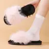 Pantuflas de Algodón, Pantuflas de Invierno de Pelo Largo, Pantuflas Peludas de Interior para Mujer, Nuevo Estilo Primavera y Otoño 2025, Pantuflas de Invierno de Felpa