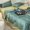 Juego de Edredón de Verano Lenzing Tencel de Cuatro Piezas Lyocell Sedoso Fresco Edredón para Aire Acondicionado Individual/Doble Dormitorio Edredón Delgado