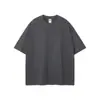Nuevo Producto de Manga Corta 275g Tono Tierra Holgado Camiseta de Manga Corta Lisa para Hombre Niebla Algodón Puro Marca Trendy para Hombre Ropa para Hombre Tallas Grandes
