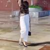 25508 Da Ai Mei Yi Yuan 2025 Verano Nuevo Estilo Europeo Popular Moda Estampado de Leopardo Top Pantalones Pierna Ancha Cintura Alta Tendencia