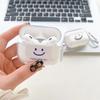 Para Conjunto de Fones de Ouvido AirPodsPro2 Apple 2ª Geração Desenho Animado Smiley Capa Protetora Macia Transparente para Headset Bluetooth