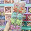 Elástico de Cabelo Morango com Strass Perolado Colorido, Faixa de Cabelo Frutada da Moda para Crianças, Corda de Cabelo para Rabo de Cavalo de Alunos do Ensino Fundamental