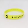 Pulsera luminosa de silicona con forma de estrella para pareja, anillo de goma fluorescente para la mano, pulsera luminosa de concierto para San Valentín.