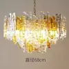 Design criativo de luxo leve, lustre de vidro tipo barra de gelo de arte italiana luxuosa para sala de estar, sala de jantar e quarto