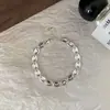Pulseira de Corrente com Nariz de Porco Estilo Novo 2025 para Mulheres, Exquisita e Versátil, Simples e Fashion, Estilo Minimalista Colar e Pulseira de Casal