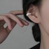 Clip para la oreja de doble capa retorcido estilo coreano sin agujeros en la oreja, lujo ligero, creativo, personalizado, simple, estilo frío ins