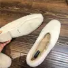 Zapatos Cómodos y Cálidos 2025 Invierno Nuevos Coreanos Dongdaemun Piel de Visón Lazo Forro Polar Tacón Bajo Suela Suave