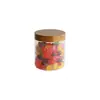 Frasco sellado para comida de mascotas de 400 ml, calibre 75, botella de plástico transparente, frasco de plástico para té perfumado, dulces, galletas