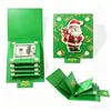 2026 Nova Nota de Dólar do Papai Noel Transfronteiriça com 10 Espaços para Cartões Envelope Vermelho Caixa de Dinheiro Surpresa de Natal