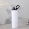 Copo Térmico Sublimável Transfronteiriço de 20oz com Tampa de Canudo Reta, Aço Inoxidável 304, com Alça, para Carro, Portátil, DIY