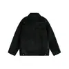 Ropa Vintage 25 Invierno Nuevo Estilo Imitación Zoumou Textura de Pelo de Caballo Diseño de Nicho Patchwork Estructurado Cuello Solapa Chaqueta de Algodón Águila de Montaña