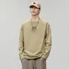 Camiseta de manga comprida 2026 para homens, blusa masculina solta, moletom, camiseta casual, roupas masculinas de outono para primavera, outono e inverno