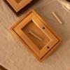 Portafotos de Madera Maciza de Nogal con Soporte para Exhibición para Imprimir Fotos en Fotos de Identificación Marco de Madera 678 pulgadas Mini Pinturas de Caligrafía para Colgar en la Pared