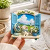 Ímãs de geladeira de resina com tema de animais de estimação: Em relevo 3D, apresentando cenas fofas, decoração criativa para casa e pequenas peças decorativas