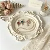 Molde para Bandeja de Encaje Vintage Estilo Europeo Transfronterizo Amapola Relieve Barroco Plato de Yeso para Aromaterapia Molde de Silicona