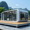 Casa Móvil Cama y Desayuno Cápsula Espacial Casa Exterior Contenedor Habitación Solar Villa Lugar Pintoresco Cápsula de Manzana Techo de Cielo Estrellado