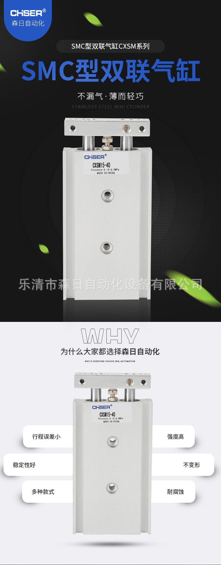 SMC型双联气缸CXSM系列_01