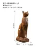 Estatueta Criativa de Gato Egípcio Exótico Artesanato de Resina, Suportes de Livro Decorativos Práticos, Castiçais, Presentes Decorativos Suaves