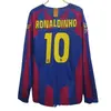 Ventas Directas de Fábrica de Camisetas de Fútbol Deportivas Retro de Manga Larga del Manchester United y Barcelona de Local y Visitante Transfronterizas con Diseños Impresos al por Mayor