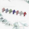 Un Diamante color hueso flor de diamante corona de amor usar pulsera de personalidad DIY collar huella de diamante accesorios de strass