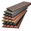 Wpc Venta al por Mayor Plástico Madera Tablero Gran Muralla Panel de Pared Exterior Jardín Patio Valla de Madera-Plástico Barandilla Rejilla Cóncava-Convexa Anticorrosión