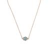 Collar de palma con piedras semipreciosas simples, joyería transfronteriza europea y americana, personalidad de moda femenina, joyería retro creativa N678