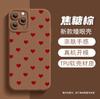 Funda para iPhone 16 con forma de manzana y corazón pequeño más vendida de Amazon, textura mate, funda suave antigolpes para 18 Pro Max