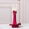 Soporte de Exhibición de Resina Roja Creativa para Pulsera, Collar, Aretes de Flor de Vellón, Regalo de Acompañamiento de Boda, Regalo de Retorno, Almacenamiento, Estante para Joyas