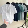 ¡Lujoso y de alta gama! Camiseta casual de verano para hombre 2026, sedosa y transpirable, elegante polo de manga corta para ir al trabajo