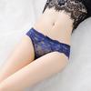 Comércio exterior Luxo Lace Transparente Sexy Ladies Underwear Hip Temptation Perspective Mid-Waist Beautiful Hip Respirável Briefs para Mulheres
