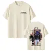 Camiseta Gráfica Unisex Vintage Hip-Hop Rock del Álbum Crystal Castle Camiseta Casual para Hombre de Algodón Manga Corta Oversize