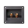 Caixa de Terminais de 2 Posições para Áudio Tamanho de Instalação Comprimento 75mm x Largura 55mm Caixa de Terminais Terminal de Alto-falante 2 Posições