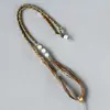 Suministros del Fabricante Cuerda para Collar Tejido Hecho a Mano DIY Multicolor Ágata Jade Cuerda para Suéter con Colgante de Cuerda Cordón