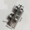 Trilho Suspenso C30 Ferro Galvanizado Fábrica Roldana para Porta de Correr Aço Inoxidável C50 Rolamento de Roda Suspenso Cabo de Porta de Correr