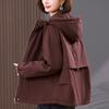 Parka corta gruesa con forro polar de algodón puro para mujer, Otoño e Invierno 2024 Nuevo, Talla grande, Casual, Abrigo acolchado de algodón para madres