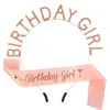 Nueva diadema de cristal de aleación letra BIRTHDAY GIRL cinturón BIRTHDAY GIRL banda ceremonial suministros para fiestas