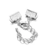 Accesorios para Joyería Hechos a Mano DIY Conector de Cierre de Langosta Cadena de Extensión Cadena de Cola Clip de Extremo de Cordón Gota de Agua Pequeña Pinza para Cordón