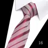 Corbata para Hombre para Negocios y Boda, Rayas Jacquard Puntos Flecha Formal Poliéster Seda para Novio y Padrino