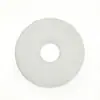Arandela de Plástico Ojo de Pollo, Arandela Plana de Nylon Transparente, Arandela de Plástico Facturable, Anillo de Goma Espesorado para Tornillo de Nylon Blanco