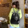 Mochila Casual de Couro Macio Estilo Coreano 2025 Grande Capacidade Textura para Trabalho e Viagem Mochila de Moda Feminina