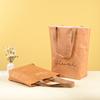 Bolsa de Papel DuPont Logotipo Estampado Personalizado Bolso de Mano Vintage Simple Tote Bolsa de Papel Lavable Ecológica Bolsa de Compras