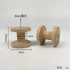 Enrolador de Fio Retrô de Madeira para Casa Nostálgico Carretel de Madeira Suprimentos para Artesanato DIY Carretel de Enrolar Acessórios para Ponto Cruz Ferramentas