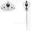 En stock Diadema de Princesa Corona de Frozen Varita Mágica Corona de Corona de Diamantes Electrochapados para Niños Traje de Cetro