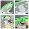 Porta-moedas Gatinho Preto Bolsa de Moedas Transparente de PVC Fofa Bolsa de Armazenamento Portátil de Desenho Animado para Estudante Bolsa para Batom de Gato